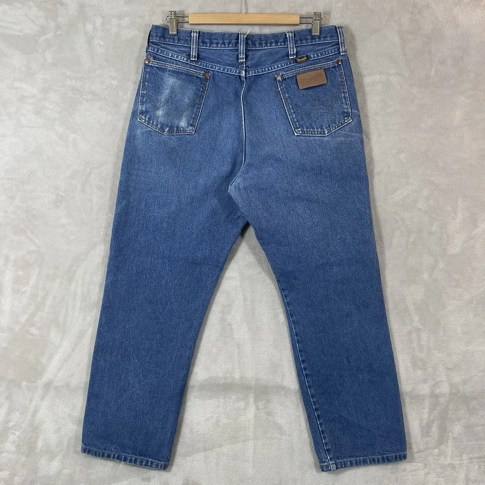 Vtg Wrangler 31MWZDN Jeans Mens 36x30 (fit 33x28) Made in USA 80s Whisker Cowboy